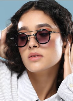Haute Sauce Polarized Full Rim Round Sunglasses For Women  - Image 3