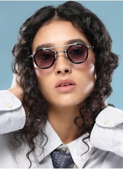 Haute Sauce Polarized Full Rim Round Sunglasses For Women  - Image 4