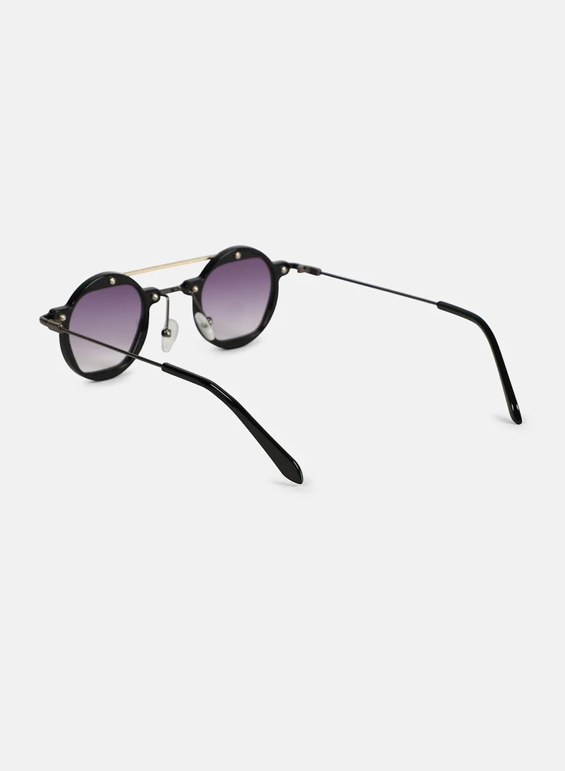 Haute Sauce Polarized Full Rim Round Sunglasses For Women