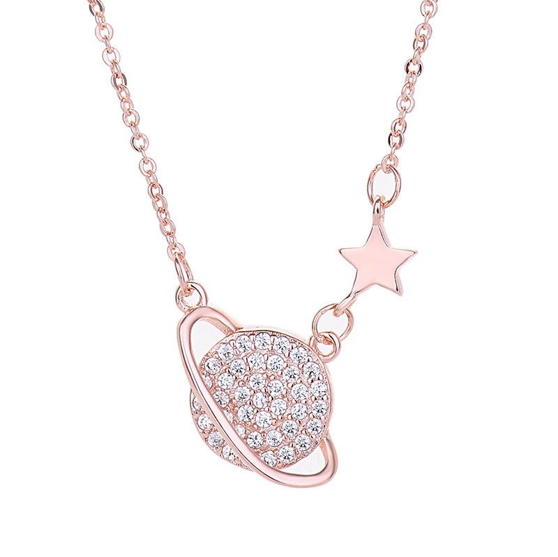 Singapore Planet Necklace (Rose Gold) - Image 2
