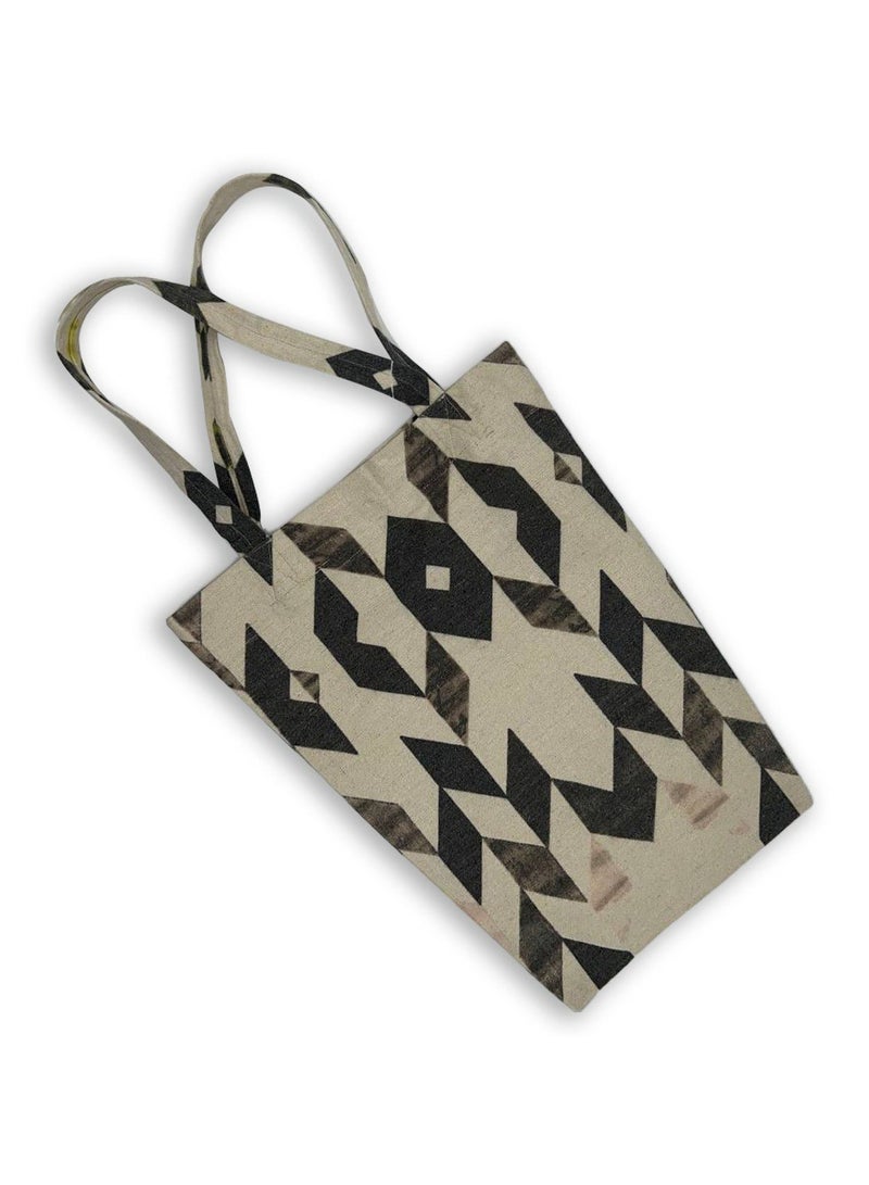 Gharibo Bags casual printed linen tote bag T230012A - Image 2