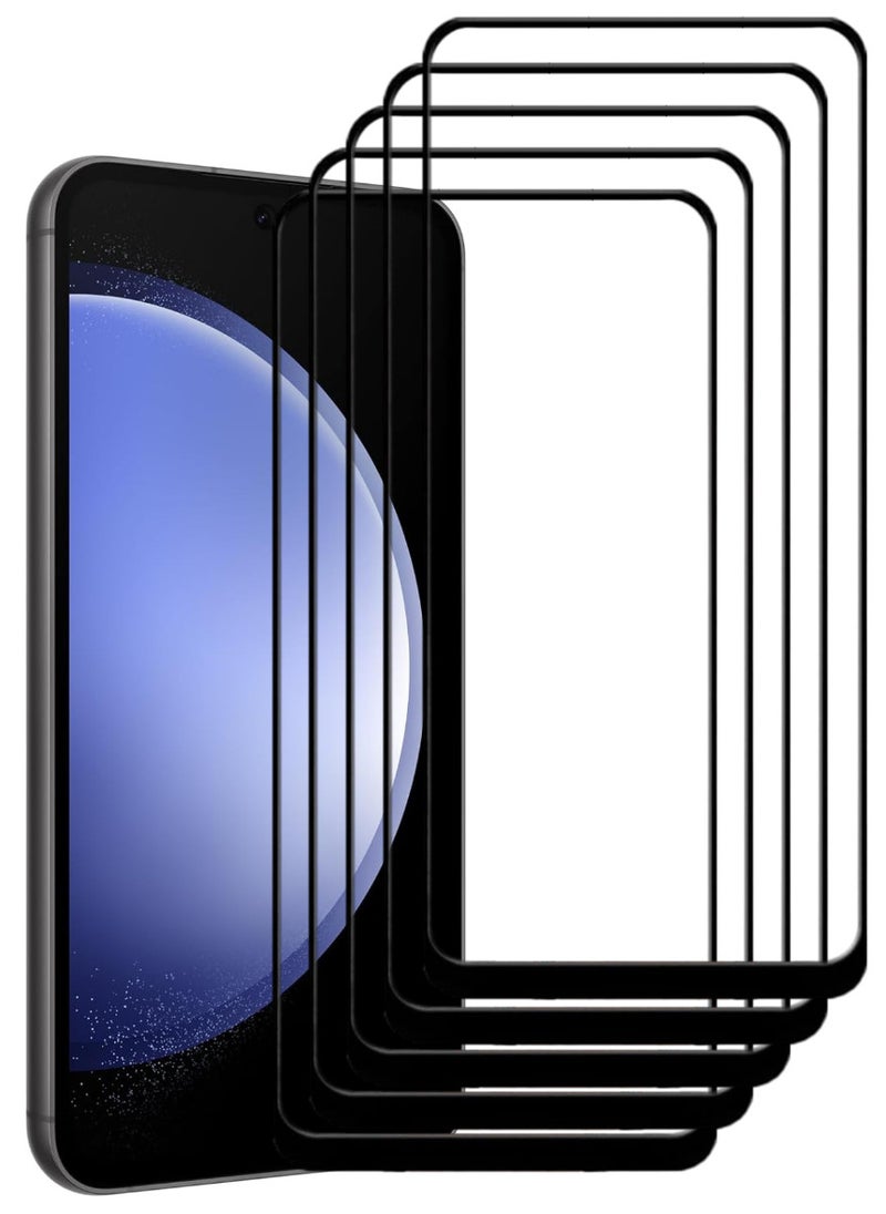 ACLIX 5 Pieces Antistatic ESD Dustproof Premium Quality High Definition Tempered Glass Screen Protector Designed For Samsung Galaxy S23 FE - Image 1