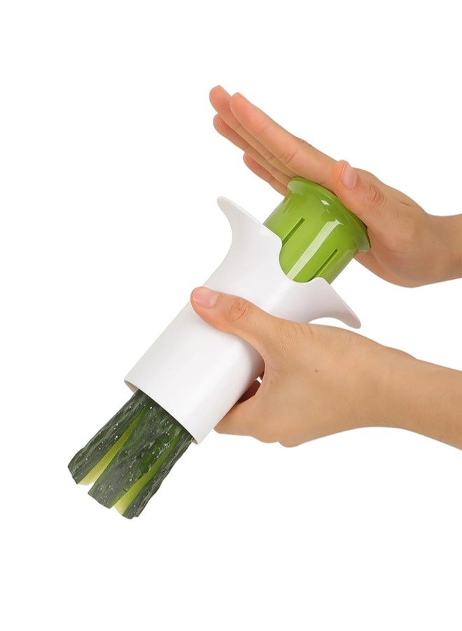 ShebSheb Vegetable Slicer Fruit Cutter Cucumber, Strawberry, Carrot, Potato | Easy Salad Maker, Cheese Grater for Kitchen | Creative Multi-Function Manual Food Chopper - Image 1