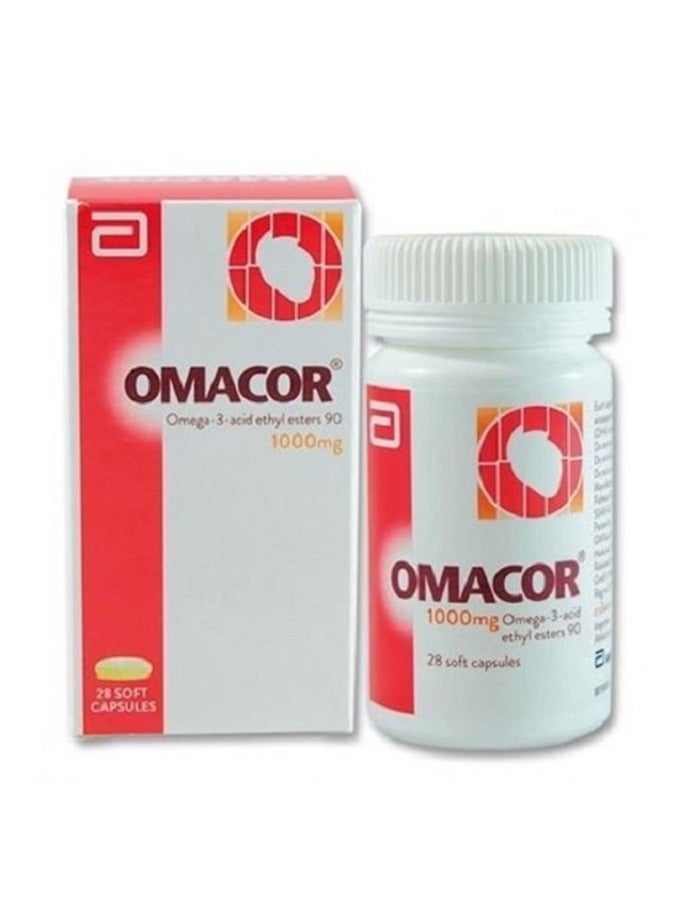OMACOR 1000MG Omega-3 Soft Capsules 28'S - Image 2