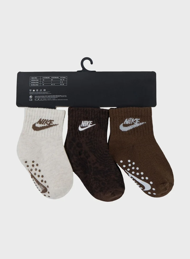 Nike Infant 3 Pack Grip Socks