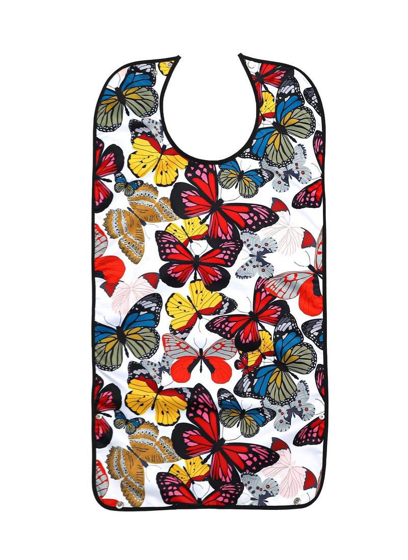 Excefore Waterproof Washable Adult Bibs for Elderly Women, Reusable Large Adult Bibs for Eating with Snaps, Feeding Bibs for Adults Senior Citizens with Crumb Catcher, Designed for Comfort and Convenience  - Image 1