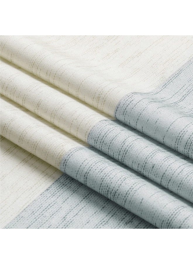 Central Park Gray Tan Stripe Fabric Shower Curtain Water Resistant Color Block Stripe Print Bathroom Spa Hotel Decorative Shower Curtain Liner with 12 Grommets(Grey Green/Tan, 70"x72") - Image 5