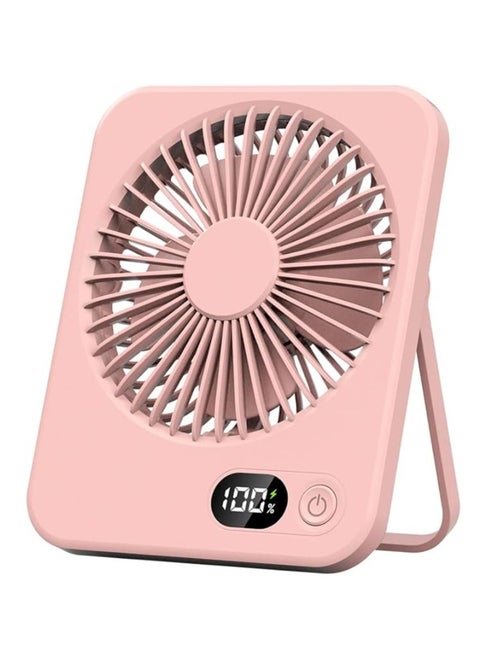 USB Rechargeable Portable Handheld Fan, Foldable Lightweight Miniature Fan with Digital Display, Ultra-Quiet 5-Speed Cooling Device for Convenient Use, Suitable for Home, Office, and Outdoor Travel