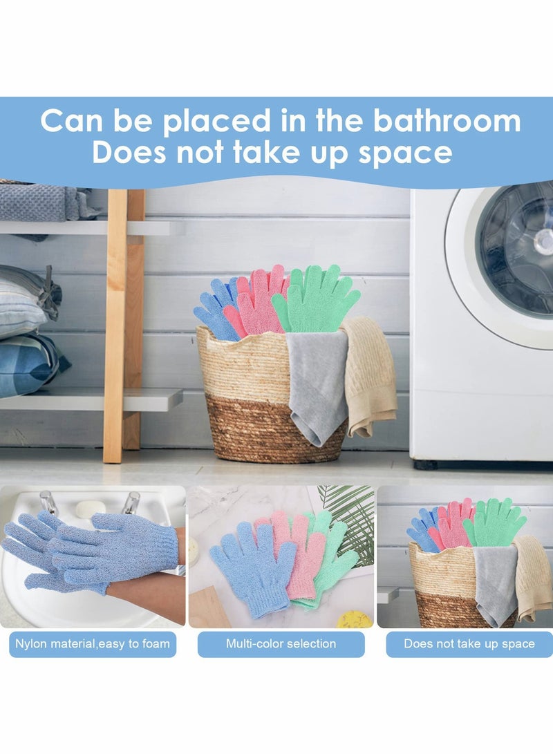 SYOSI Exfoliating Gloves - Premium Scrub Wash Mitt for Shower,Spa,Massage and Body Scrubs - Spa Exfoliation Accessories For Men and Women  - Image 3