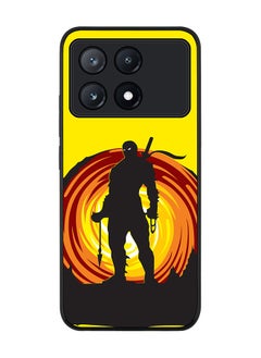 Stylizedd Rugged Black Edge Case for Xiaomi Poco X6 Pro, Slim fit Soft Case Flexible Rubber Edges Anti Drop TPU Gel Thin Cover -  Ninja Typhoon  - Image 1