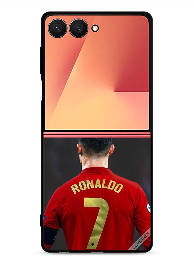 Covernex Samsung Galaxy Z Flip7 Protective Case Cover Ronaldo The Goat Of Football - Image 1