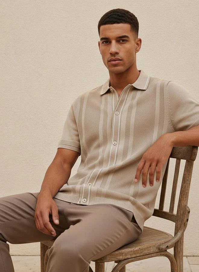 Iconic  FLAT KNIT SHIRT for Men | Best Price UAE