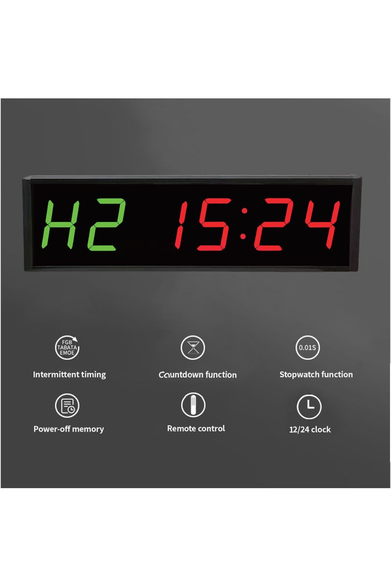 1.5-Inch 6-Digit Multifunctional Fitness Timer, Digital Clock, Positive Countdown, 5 Fitness Training Modes - Image 3
