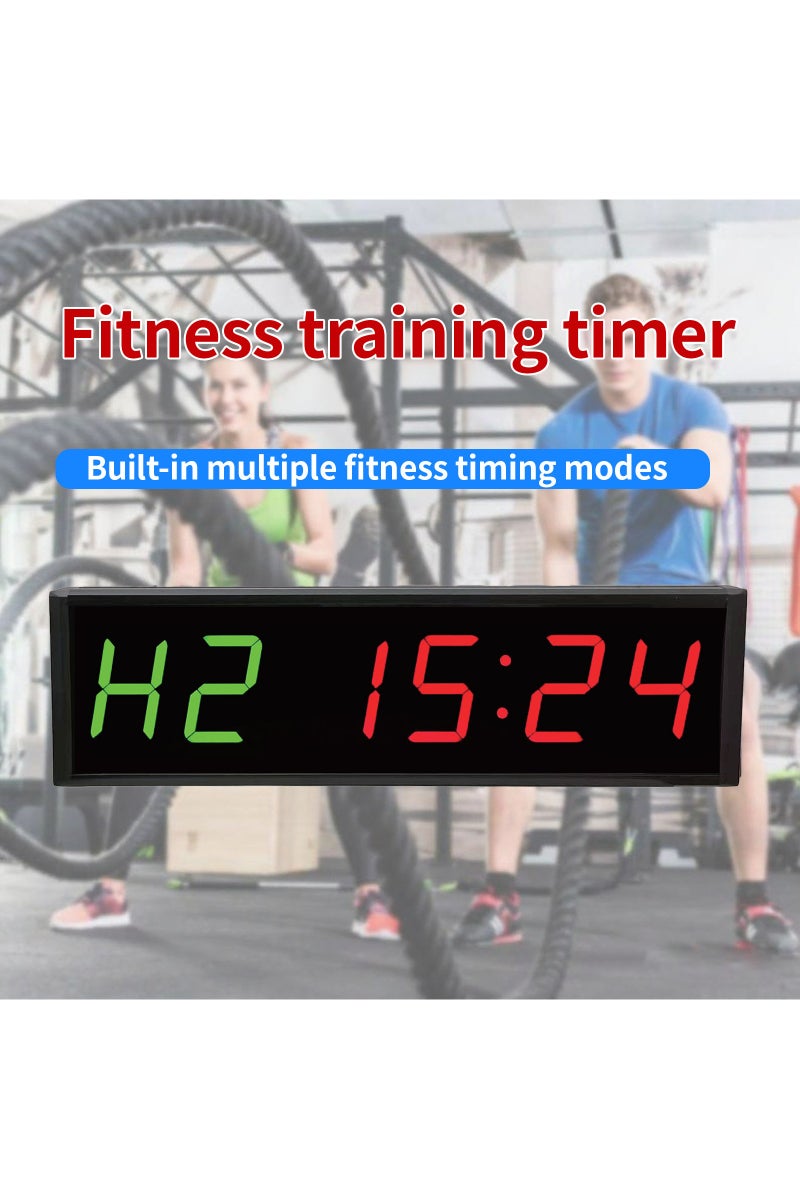 1.5-Inch 6-Digit Multifunctional Fitness Timer, Digital Clock, Positive Countdown, 5 Fitness Training Modes - Image 1