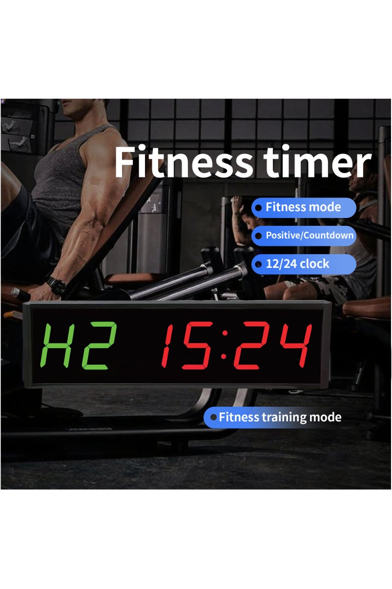 1.5-Inch 6-Digit Multifunctional Fitness Timer, Digital Clock, Positive Countdown, 5 Fitness Training Modes - Image 2