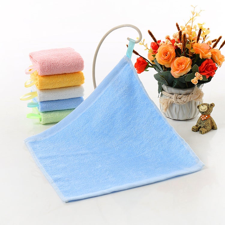 Bamboo Fiber Baby Square Towel 30x30 Blue 