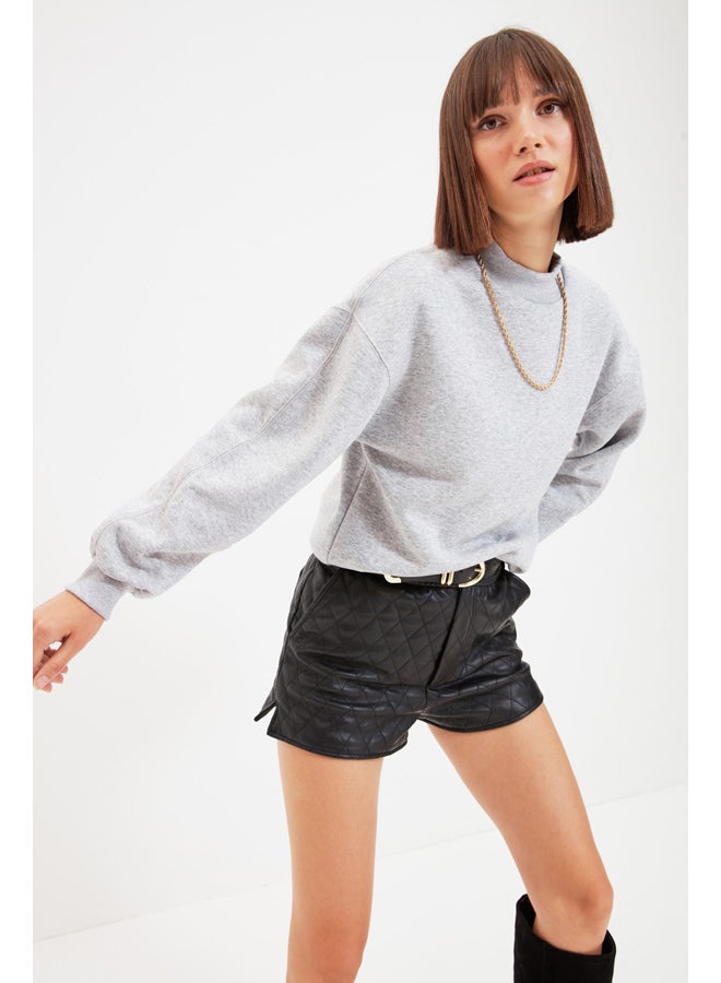 trendyol Sweatshirt - Gray - Loose Fit - Image 1