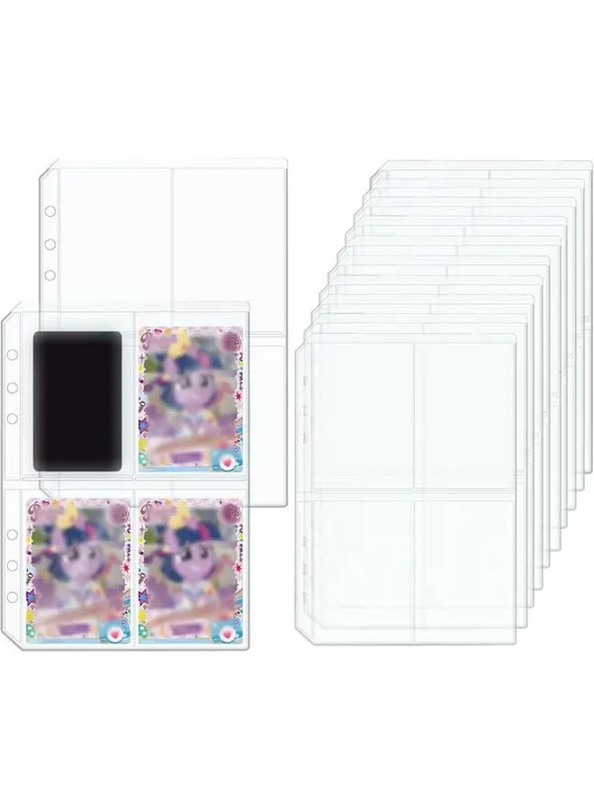 12pcs Frosted PVC Binder Pockets 6 Hole Punch Heavy Duty Filing Bags A5 Organizer - Image 4