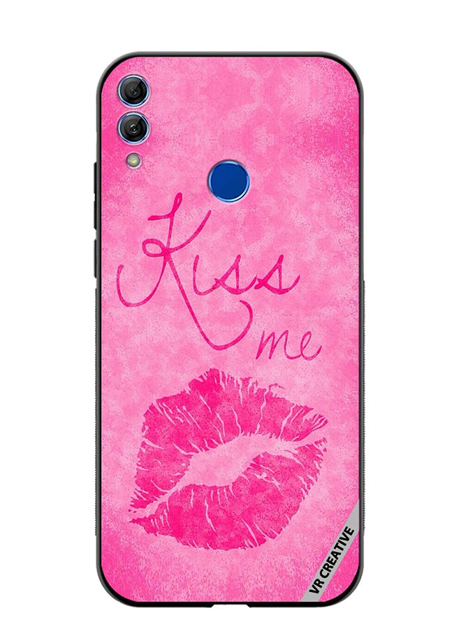 VR CREATIVE Protective Case Cover For Honor 10 Lite Kiss me Pink Design Multicolour