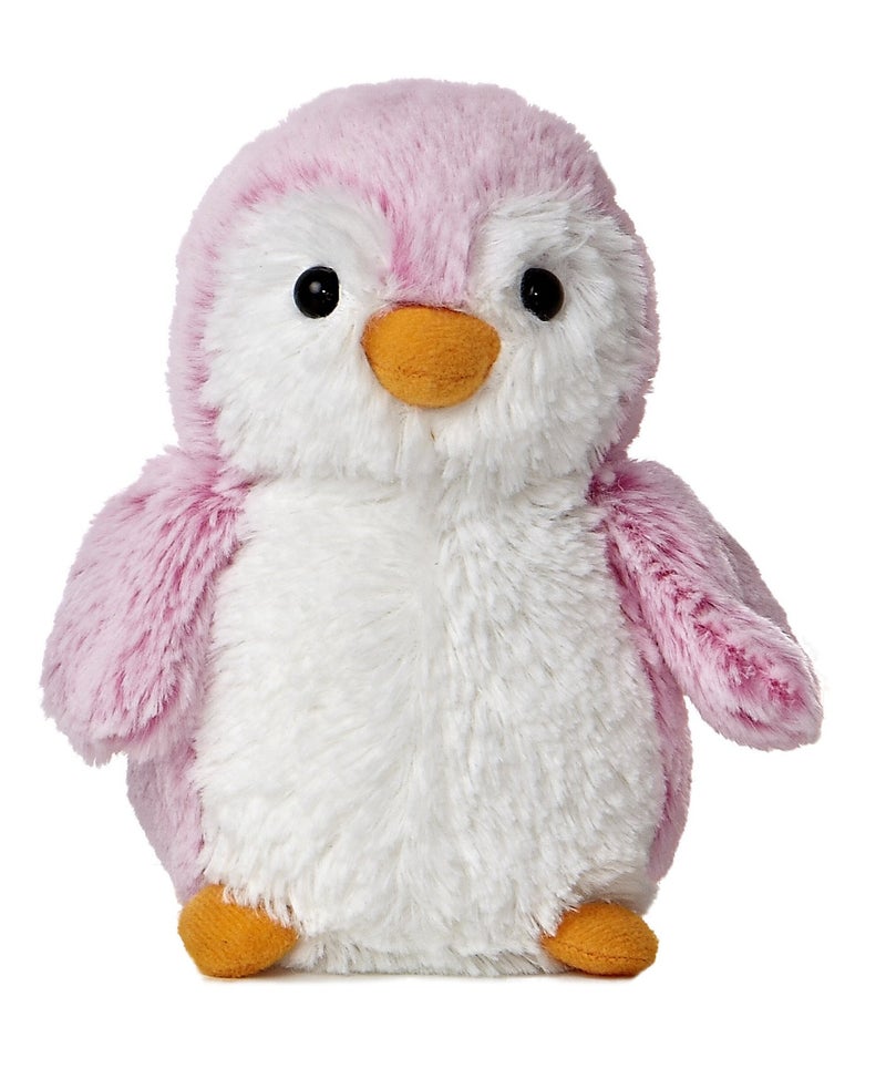 Aurora Playful Pompom Penguin Brights Stuffed Animal Vibrant Companions for Warm Cuddles Perfect for Adults Kids and Birthdays Pink 6 Inches - Image 3