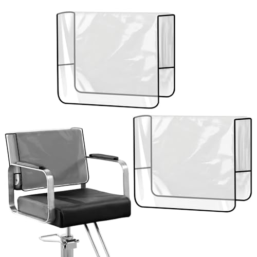 Kryslanix Salon Chair CoverClear Barber Salon Chair Back CoversVinyl SeatCoversfor Fits Most Standard Back Reinforced Precision StitchedCovers to Prevent Damage Spa Chairs20 157 47inch - Image 1