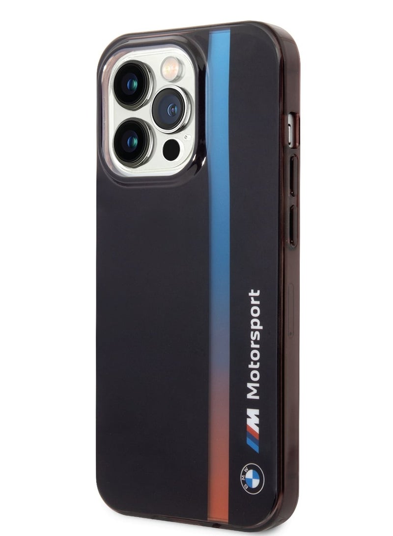 بي إم دبليو حافظة Motorsport Collection PC/TPU IML مع شريط ثلاثي الألوان مطبوع لهاتف ايفون 14 برو ماكس - Image 2