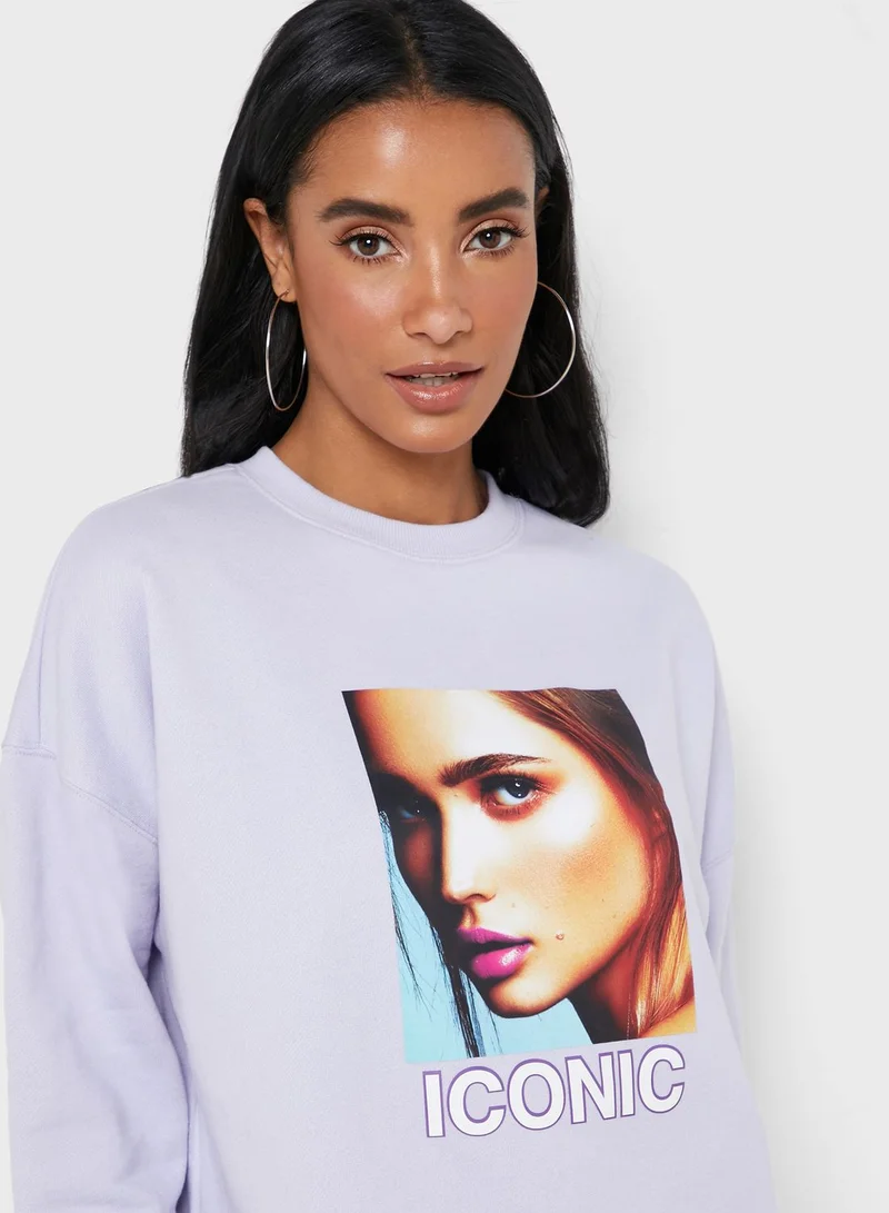 FOREVER 21 Graphic Sweatshirt