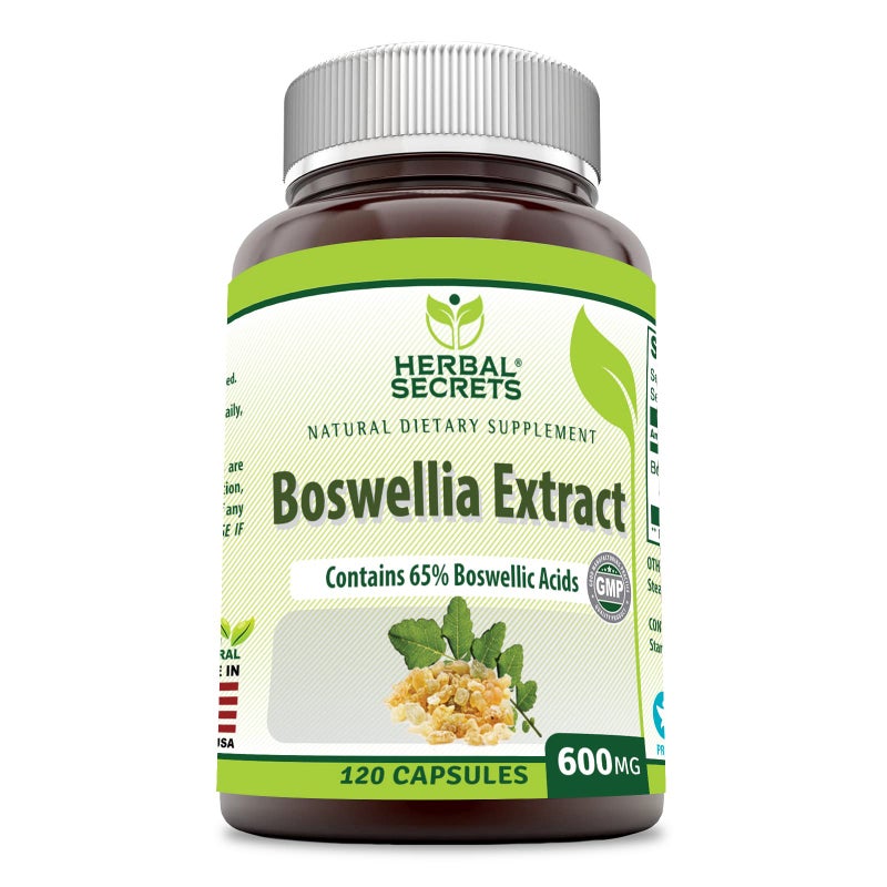 Boswellia Serrata Extract 65 Boswellic Acids 600 mg 120 Capsules Supplement NonGMO Gluten Free