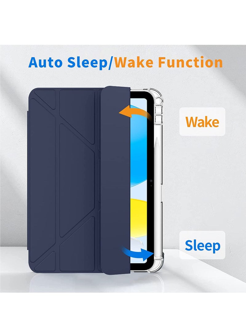 روك بو آي باد 10 حالة الهاتف المحمول 2022 10.9 بوصة حالة الهاتف المحمول آي باد 10 حالة الهاتف المحمول رقيقة من الصعب حماية الهاتف الذكي القضية مرة أخرى ، تنطبق على 10.9 بوصة آي باد الجيل العاشر 2022 الإصدار - Image 3