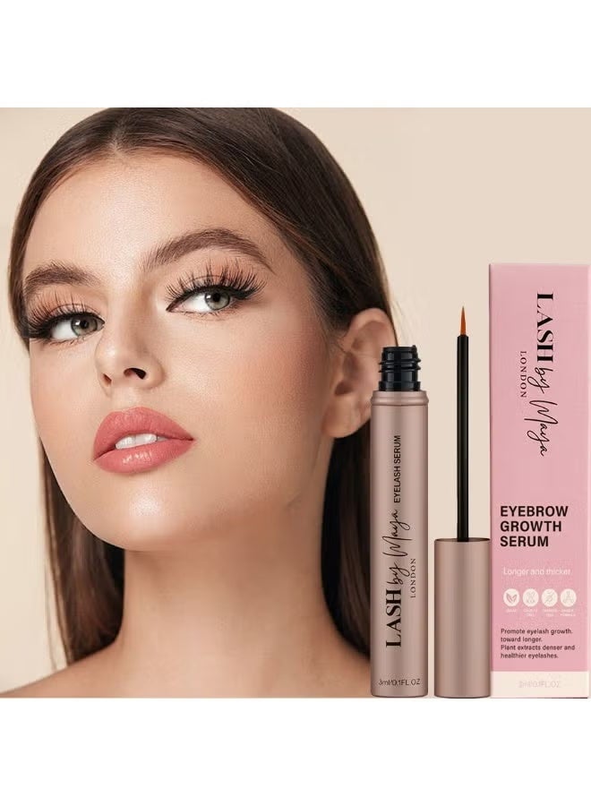 لاش من مايا سيروم لاش باي مايا، سيروم لاش باي مايا لندن الأصلي الرسمي، سيروم لنمو الرموش، مُعزز للرموش، خالٍ من القسوة، 3 مل - Image 2