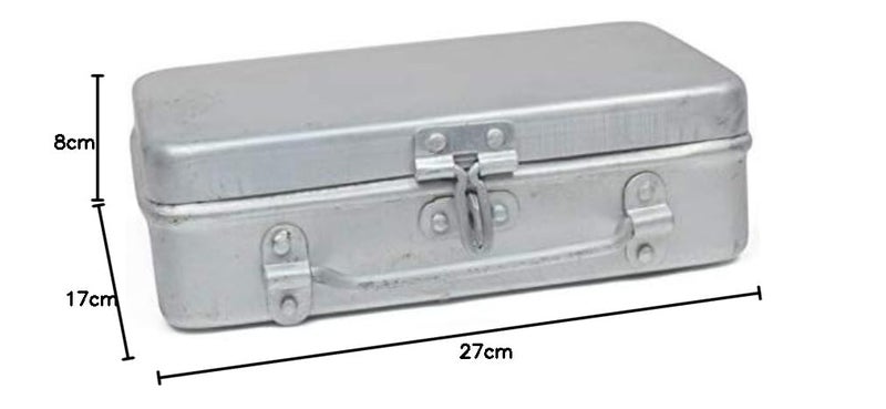 Jayco Aluminium Rectangular Storage Box Small 11 x 75 x 35 Inch Silver - Image 4