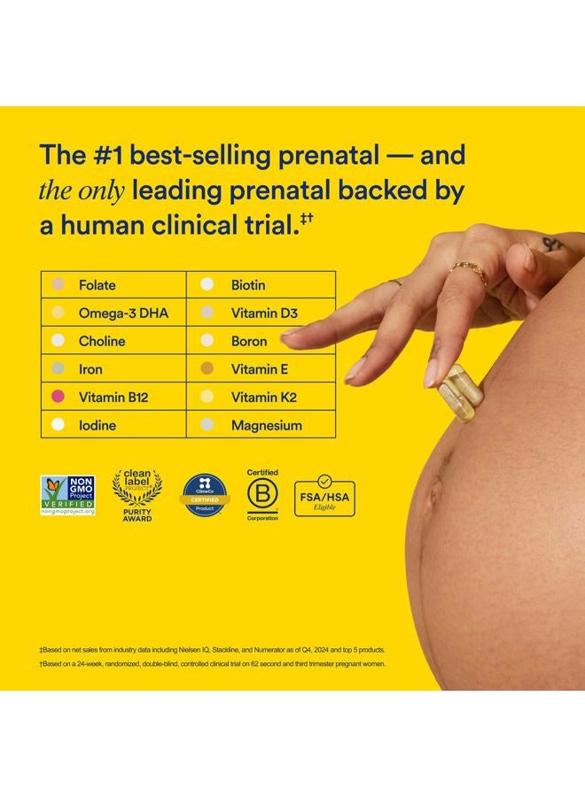 Ritual Essential for Women Prenatal Multivitamin: Folate & Choline for Neural Tube Support, Omega-3 DHA for Fetal Brain Development, Iron, Calcium-Helper D3 & K2, Non-GMO, Vegan, Mint, 30 Days - Image 2