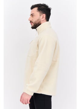 Champion Men Sportswear Fit Long Sleeves Outdoor Sweatshirt, Cream  - Image 2