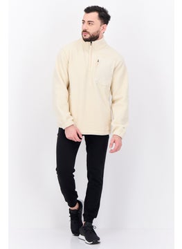 Champion Men Sportswear Fit Long Sleeves Outdoor Sweatshirt, Cream  - Image 4