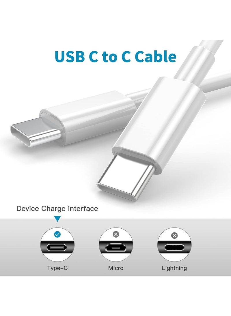 JSBazar - USB Type-C to Type-C Data & Charging Cable - USB C-C Fast Charger Cord for MacBook Pro 16 15 14 13 inch for MacBook Air MacBook 12 - Image 1
