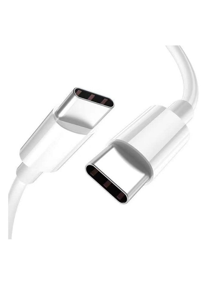 JSBazar - USB Type-C to Type-C Data & Charging Cable - USB C-C Fast Charger Cord for MacBook Pro 16 15 14 13 inch for MacBook Air MacBook 12 - Image 1
