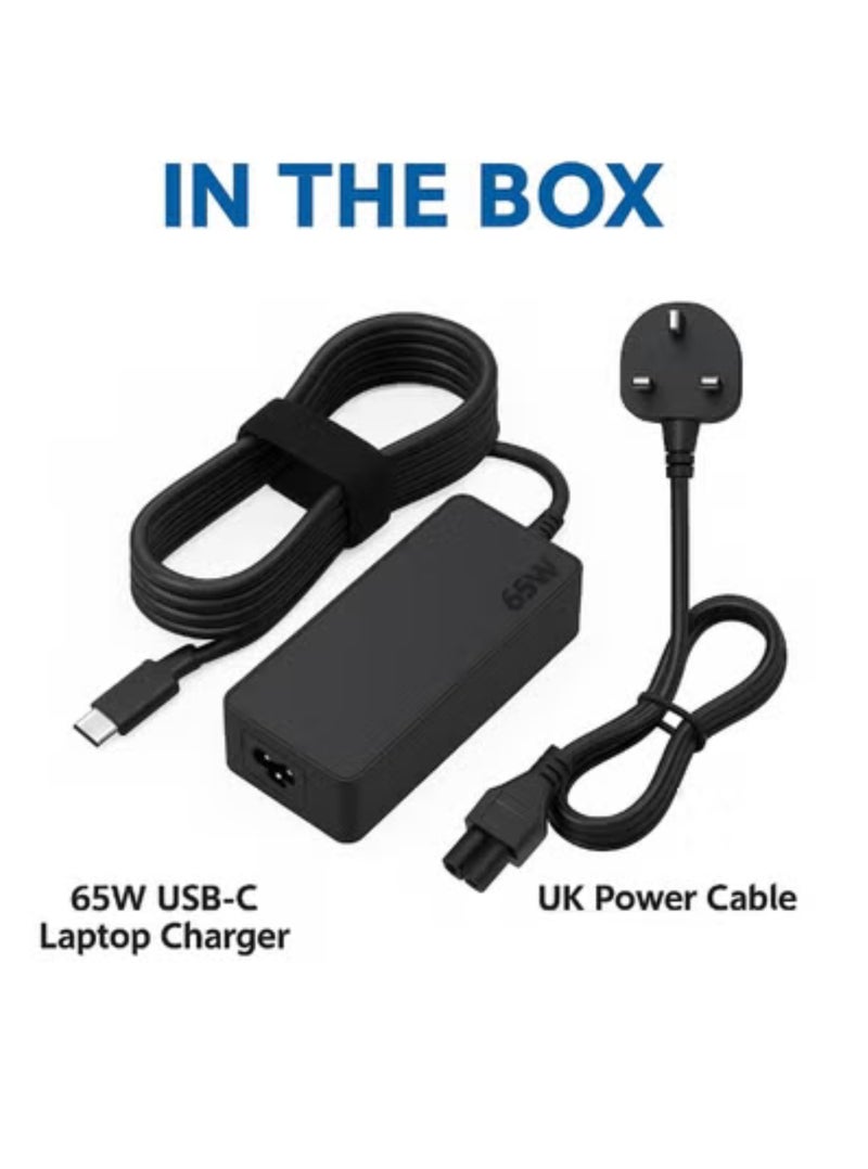 Alyashmac 65W USB-C Laptop Charger Type-C Power Adapter Compatible with Lenovo ThinkPad and IdeaPad - Image 4