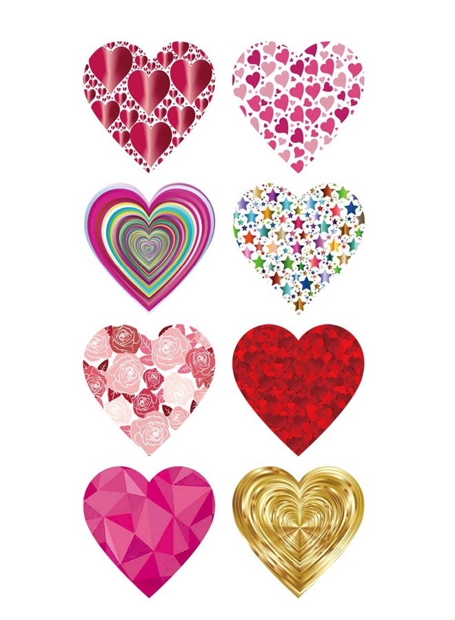 Generic 500-piece Thank You Heart Shape Stickers Decoration Gift Self-Adhesive Stickers Labels  - Image 2