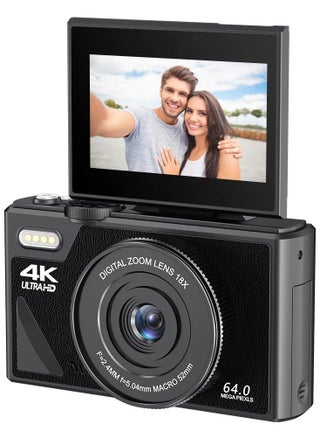 64MP Digital Camera, 4K Digital Camera for Photography Video, 4K vlog camera with 64GB micro SD for YouTube with 3-inch flip screen, 18x digital zoom digital camera as a gift, Travel Camera - pzsku/Z6644626A95C08F25E33BZ/45/_/1735894844/e63e9dba-cd45-4435-a2f4-5b7f1220bed1
