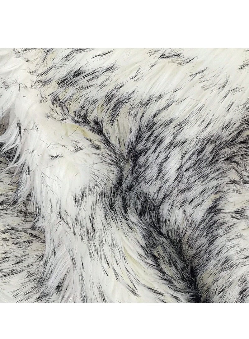 Sheepskin Fur Car Seat Covers, Universal Size Long Wool Car Seat Cushion for Adult Man Women, 1 Piece Seat white and gray Color - Image 5