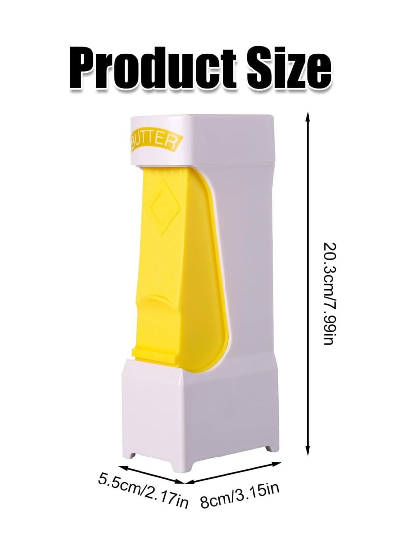 Excefore - Butter Cutter Slicer, Pressing Style Butter Slicer Click with Stainless Steel Blade Butter Dispenser Stick to Store Butter Slicing Tool for Bread Toast Kitchen, without Dirtying Hands - Image 1