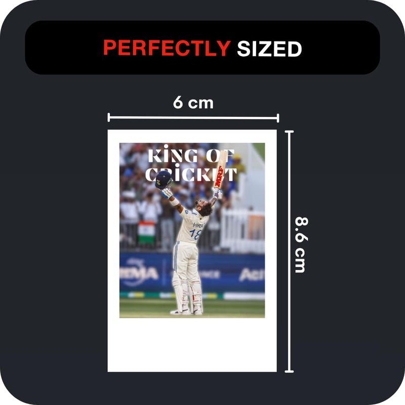 Funk You Virat Kohli Poster | Virat Kohli Compact Posters (8 x 6 cm) King Kohli Kit (Set of 18) | World Cup 2024, Indian Cricket Team, King Kohli Posters for Phone Accessories, Bedroom, Office, room decoration (Virat Kohli) - Image 4
