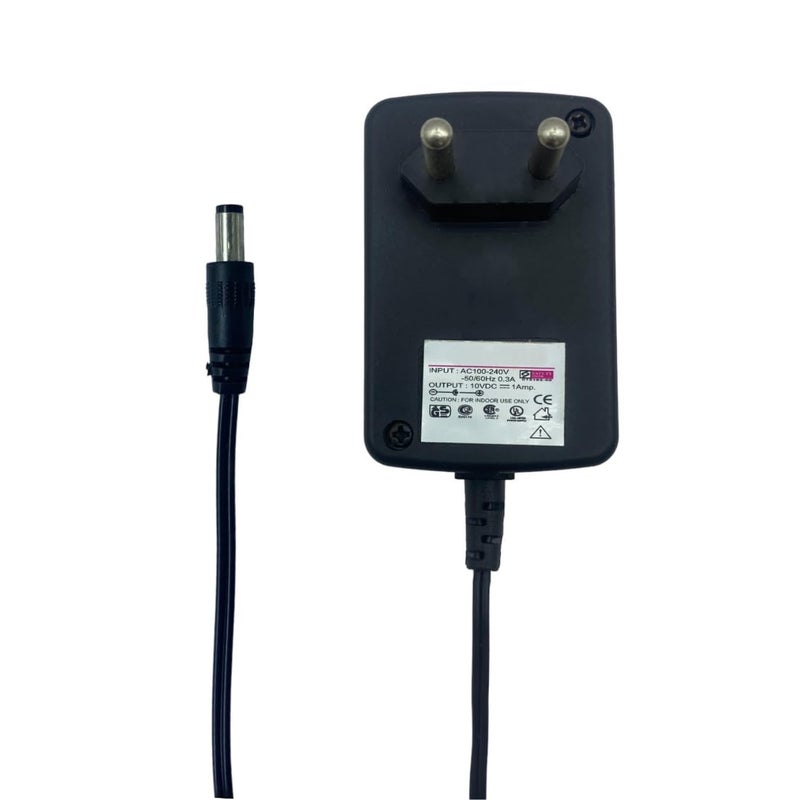 Upix 10V 1A Power Adapter (with DC Pin), Power Supply AC Input 100-240 V Set Top Box CCTV Camera, LED Light Strips, Solar Light LCD/LED Monitor, Cordless Phones, Weighing Scale, Scanner, IT Gadgets - Image 1