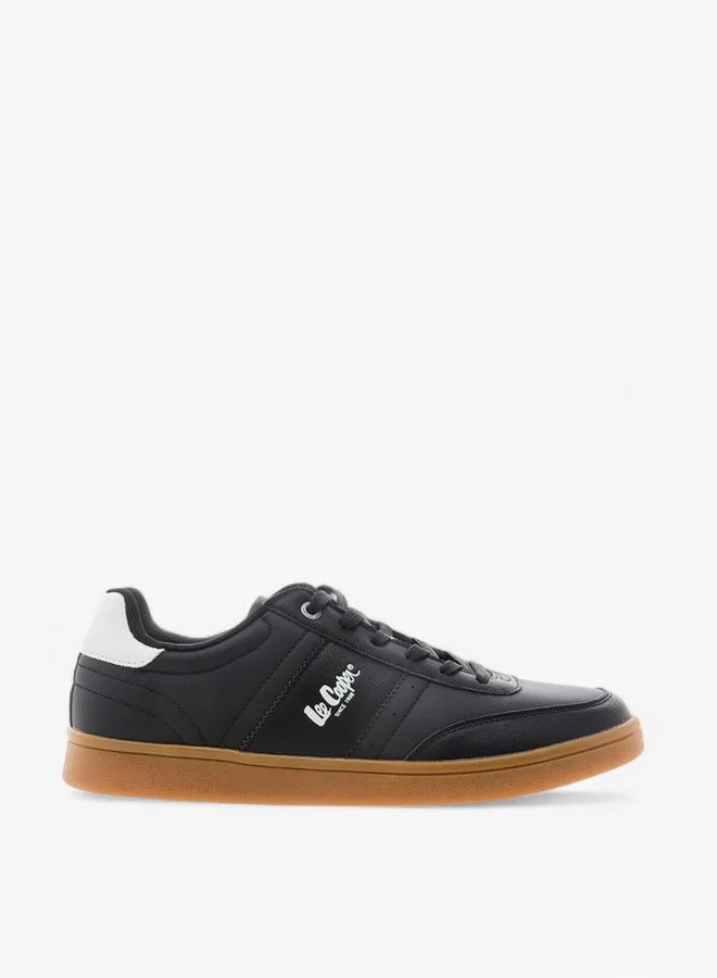Men's Logo Detail Lace-Up Sneakers