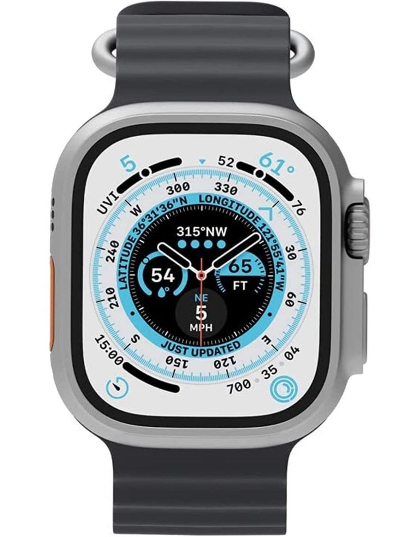 S8 Ultra Max Smartwatch Series 8 S8 Smart Watch Ultra AI Voice Smart Watch 2.0inch Bluetooth Call Wriless Charging Watch 8 Ultra (black)