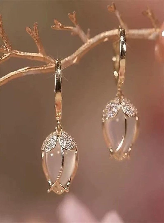 AMAAL Gold Plated AD CZ Stone Earrings for Women & Girls | Elegant American Diamond Stud Earrings | Stylish Aesthetic Fashion Jewelry | Trendy Ear Rings for Woman | Gift Jewellery for women -210 - Image 2