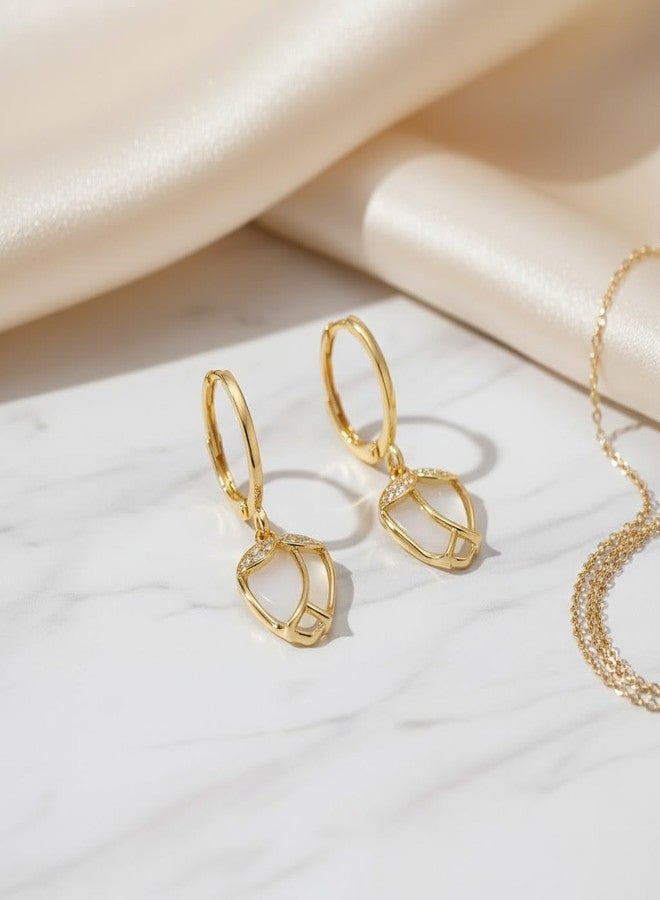 AMAAL Gold Plated AD CZ Stone Earrings for Women & Girls | Elegant American Diamond Stud Earrings | Stylish Aesthetic Fashion Jewelry | Trendy Ear Rings for Woman | Gift Jewellery for women -210 - Image 4