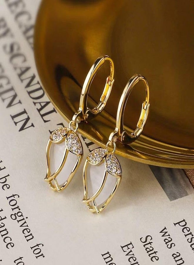 AMAAL Gold Plated AD CZ Stone Earrings for Women & Girls | Elegant American Diamond Stud Earrings | Stylish Aesthetic Fashion Jewelry | Trendy Ear Rings for Woman | Gift Jewellery for women -210 - Image 5