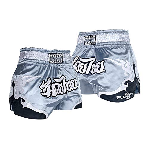 FLUORY Muay Thai Fight Shorts,MMA Shorts Clothing Training Cage Fighting Grappling Martial Arts Kickboxing Shorts Clothing - Image 1