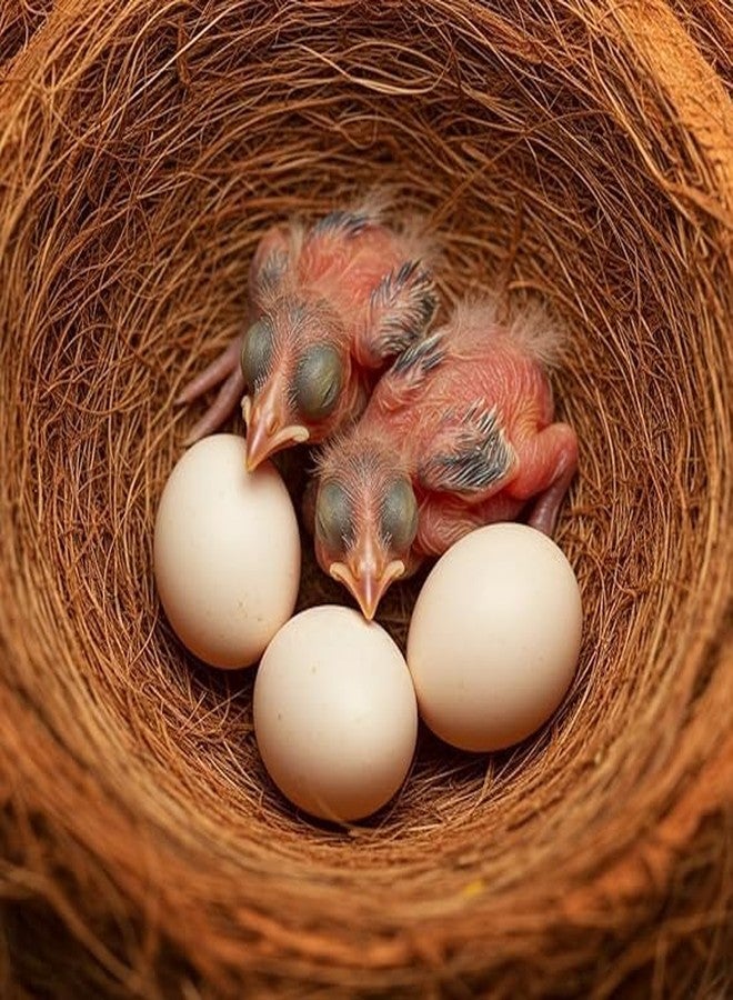 مادة تعشيش من ألياف جوز الهند الطبيعية المستخرجة يدويًا من AVIANS للطيور لصنع الأعشاش ووضع البيض والتكاثر كفراش طبيعي ولعبة وغيرها الكثير (1000 جرام) - Image 3